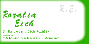 rozalia eich business card